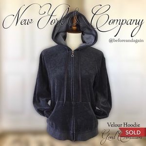 Grey Hoodie W/Bling! By NY & Company